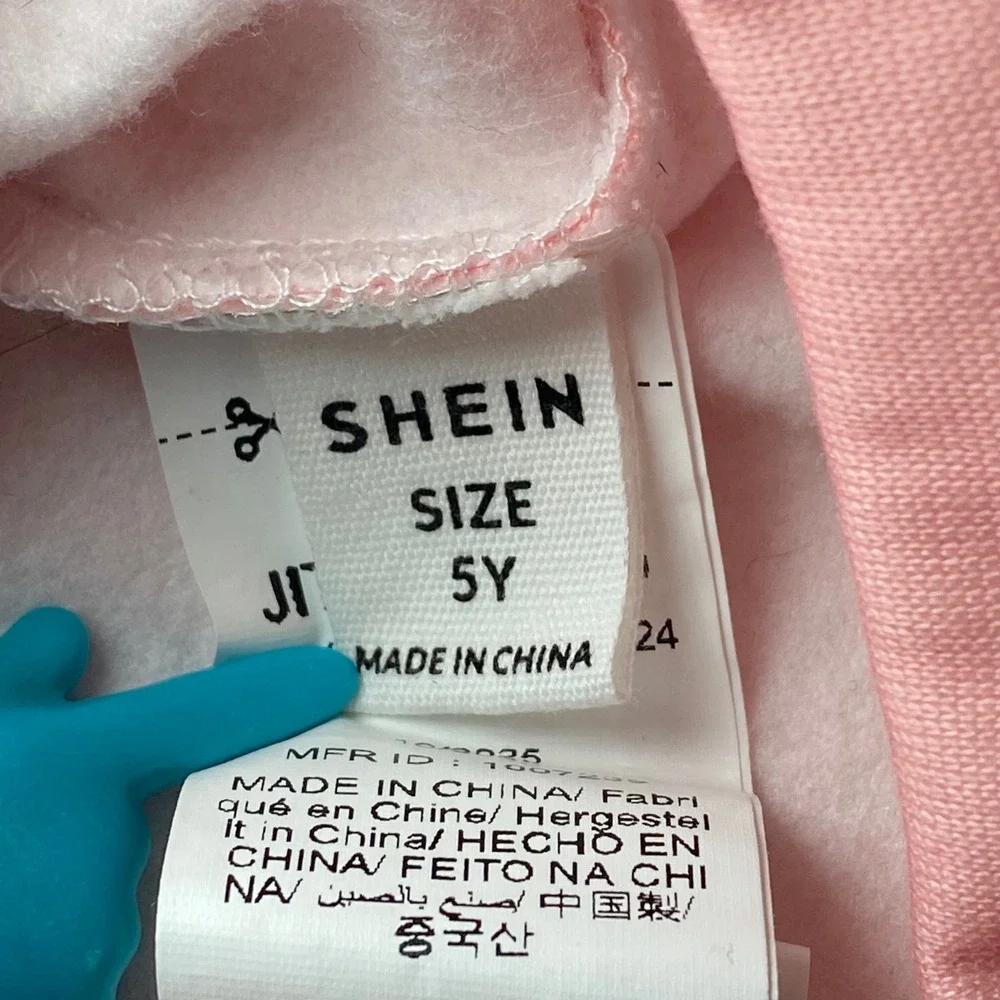 SHEIN Sweatshirt Sweatpants Set Kids 5Y‎ Pink Daddys Little Girl Graphic Joggers